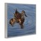 Stupell Industries Duck Family Ripples Framed Giclee Wall Art Design by Valerie Rogers